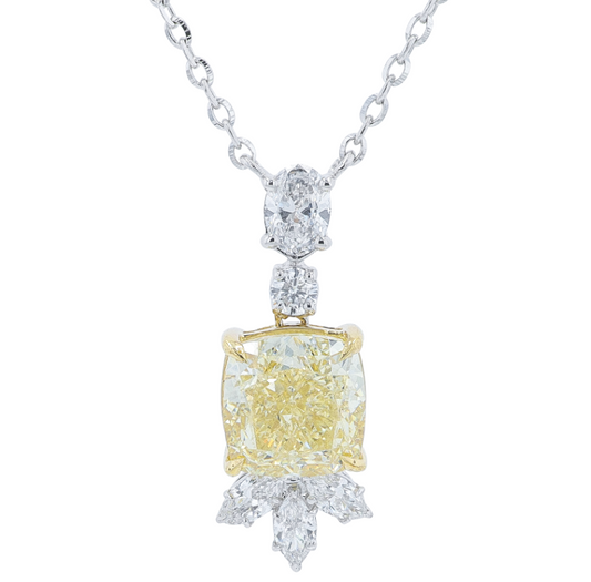 14K TT 1.25 CTW Lab Grown Diamond Necklace<p><strong>Lab Grown Diamond</p></strong>