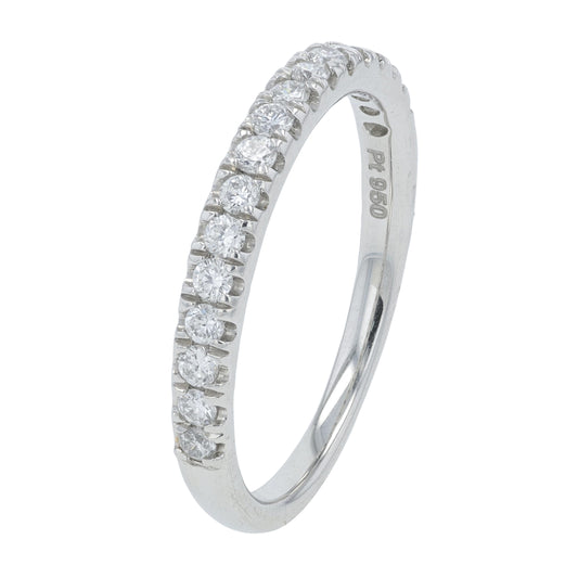 PT950 .38 CT Diamond Band