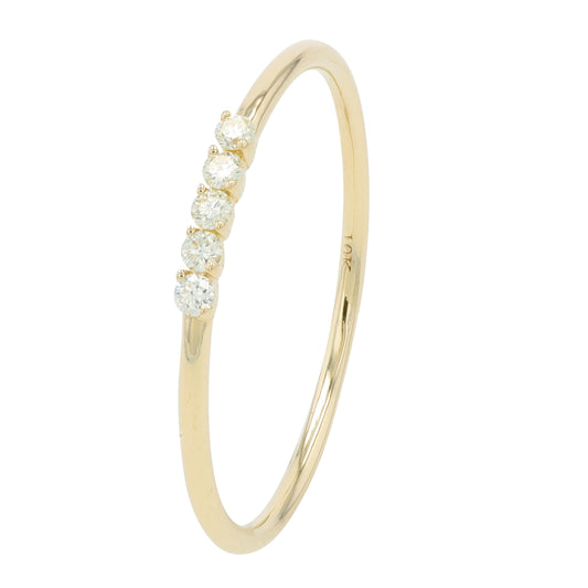 10K .08 CT Diamond Band<p><strong>More Colors Available</p></strong>
