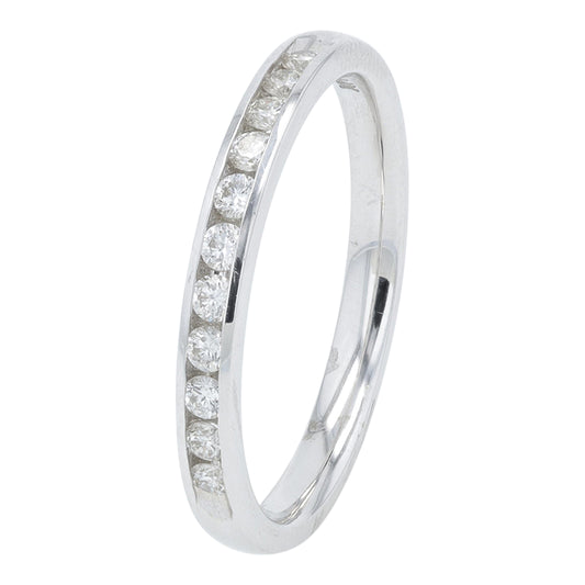 14K WG .25 CTW Diamond Band