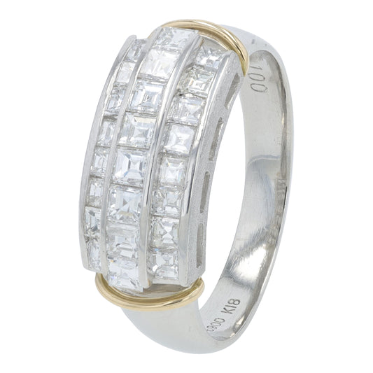 PT900/18K YG 1.00 CTW Diamond Ring
