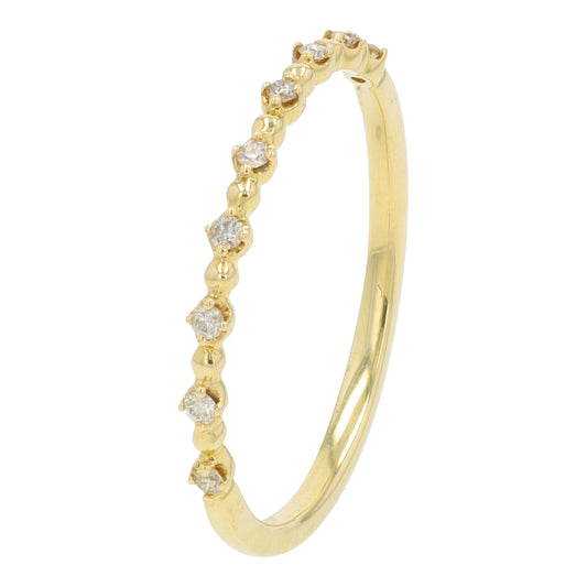 10K YG 0.07 CTW Diamond Band