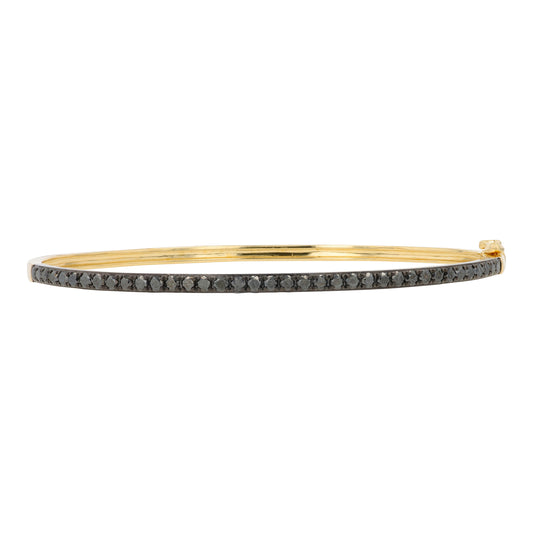 14K YG EFFY 1 CT Diamond Bangle