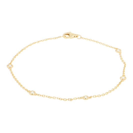 14K YG 0.13 CTW Diamonds By The Yard Bracelet