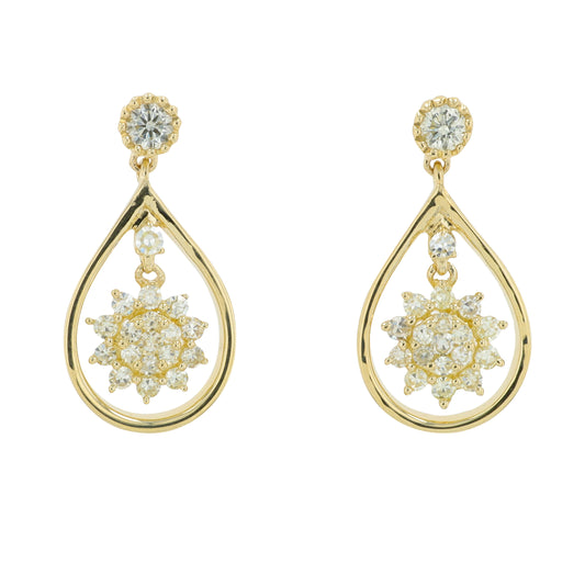 14K YG .26 CT Diamond Earrings