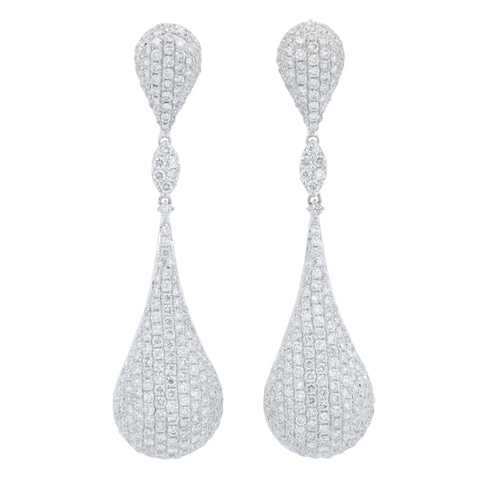 18K WG 5.05 CTW Diamond Earrings