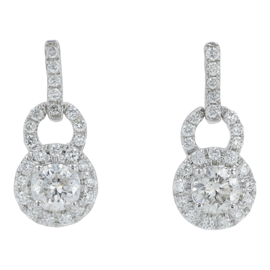 14K 0.62 CTW Diamond Dangle Earrings