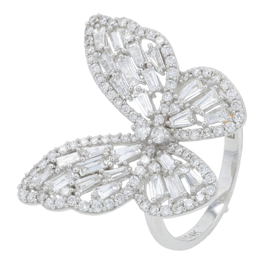14K WG EFFY 1.59 CTW Diamond Butterfly Ring