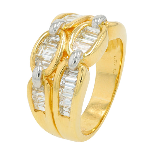 PT900/18K YG 1.97 CTW Diamond Ring