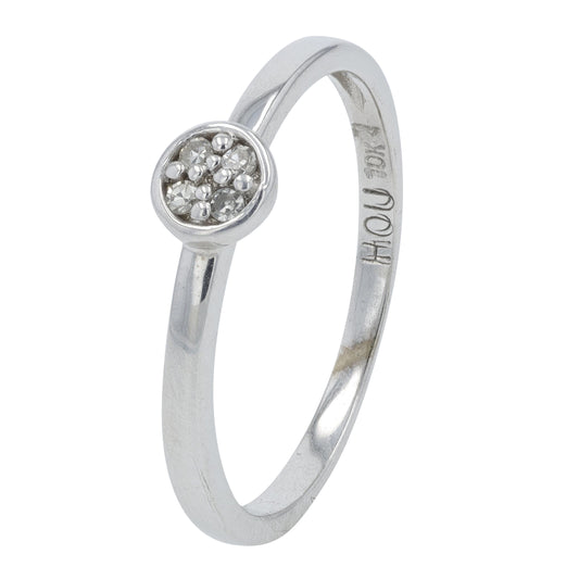 10K WG .06 CTW Diamond Ring