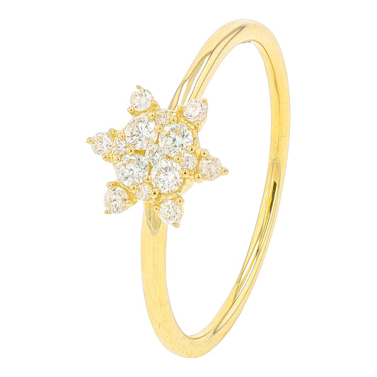 14K YG .21 CT Diamond Ring