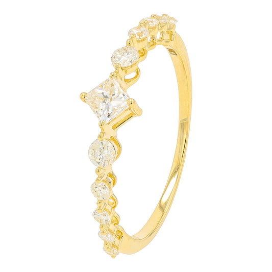 14K YG .50 CT Diamond Ring
