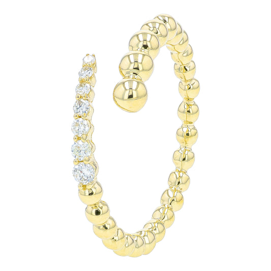 14K YG .12 CTW Diamond Bypass Ring