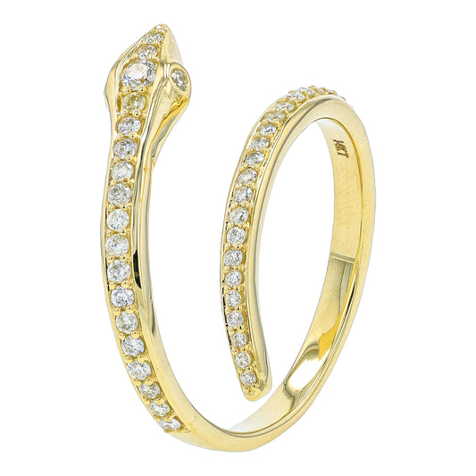 14K .31 CTW Diamond Snake Ring<p><strong>More Colors Available</p></strong>