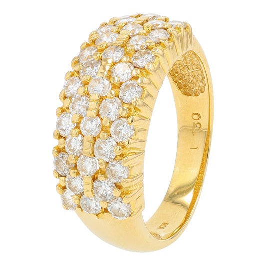 18K YG 1.30 CTW Diamond Ring