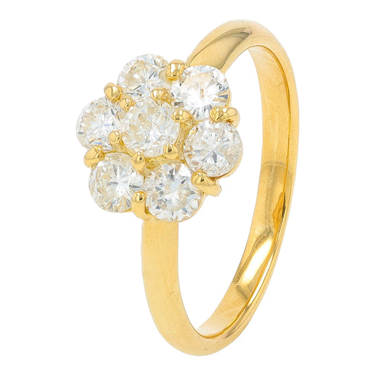 18K YG 1 CTW Diamond Ring