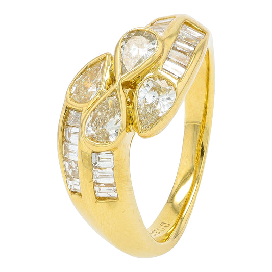 18K YG 1.18 CTW Diamond Ring