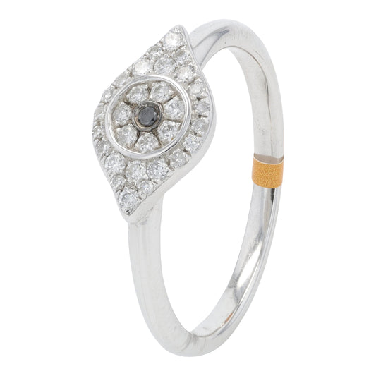 SS EFFY 0.16 CTW Diamond Evil Eye Ring