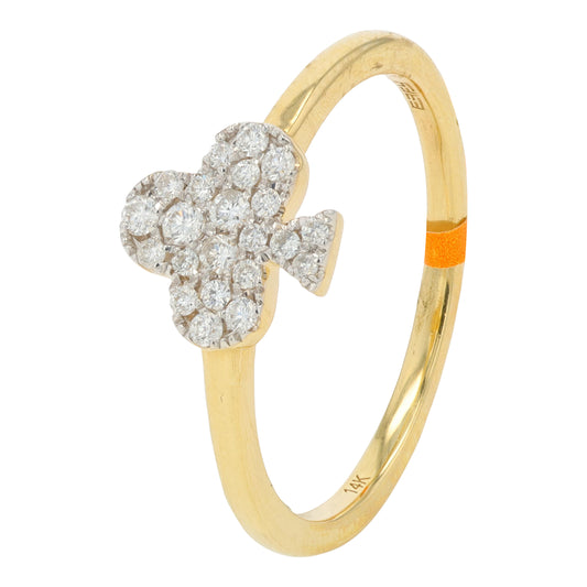 14K YG EFFY .20 CTW Diamond 'Clubs' Ring