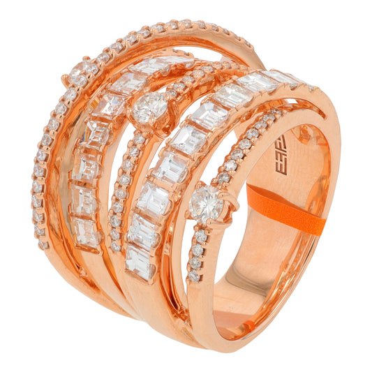 14K RG EFFY 2.35 CTW Diamond Ring
