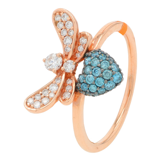 14K EFFY RG 0.52 CTW Diamond Beetle Ring