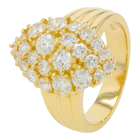 18K YG 1.63 CTW Diamond Ring