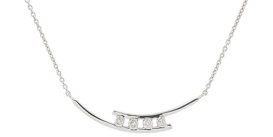 10K WG .04 CT Diamond Necklace
