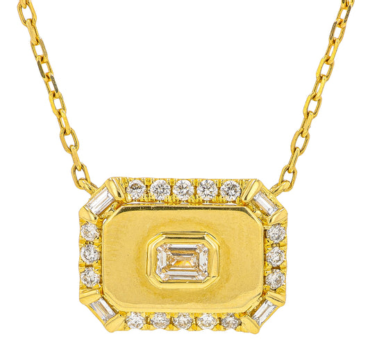 14K YG EFFY 0.42 CT Diamond Necklace
