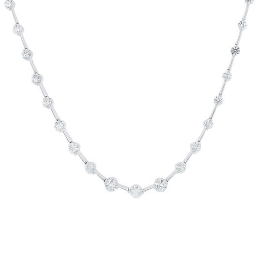 18K WG 5.01 CTW Diamond Necklace