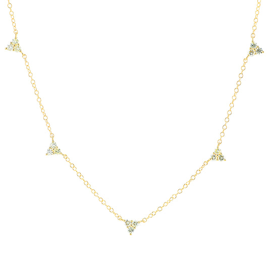 14K YG .55 CTW Diamond Necklace