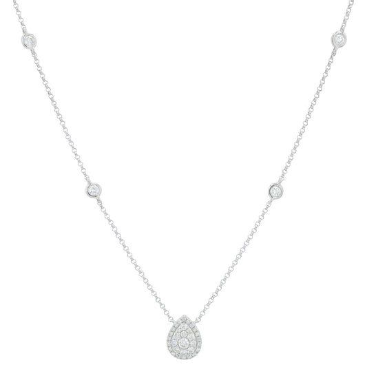 14K WG EFFY .36 CTW Diamond Necklace