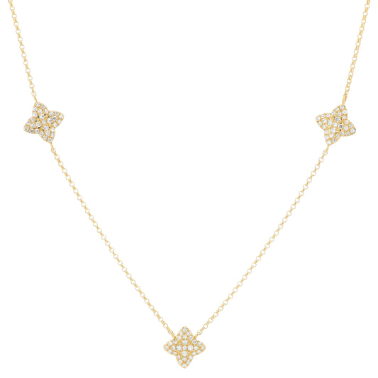 14K YG EFFY .47 CTW Diamond Necklace