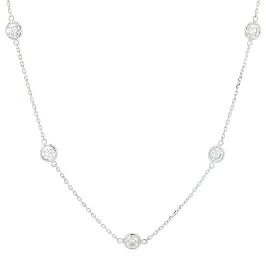 14K WG EFFY 2.99 CTW Diamond by the Yard Necklace