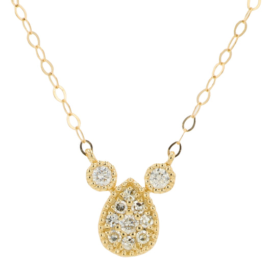 10K YG .11 CTW Diamond Necklace