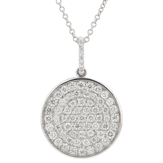14K EFFY WG .98 CTW Diamond Pendant