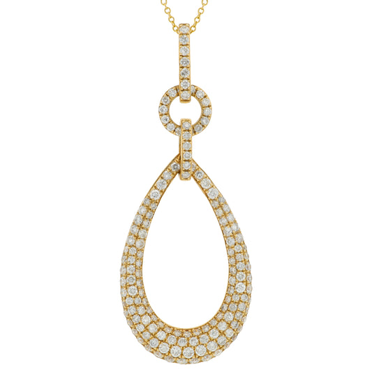 14K YG EFFY 1.22 CTW Diamond Necklace