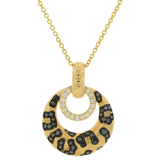 14K YG EFFY .42 CTW Diamond Cheetah Pendant