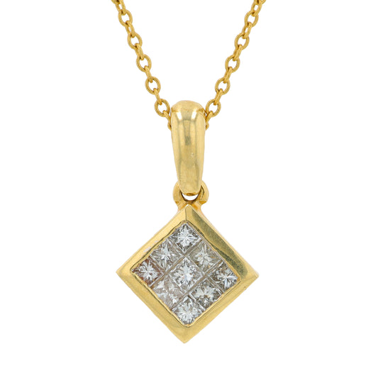 14K YG .45 CT Diamond Necklace