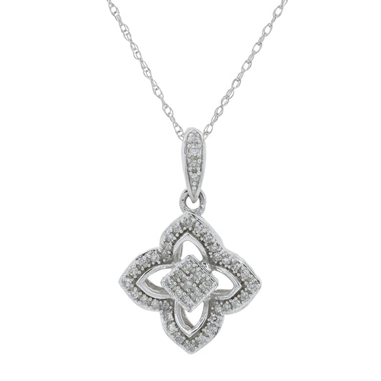 10K WG .25 CT Diamond Necklace