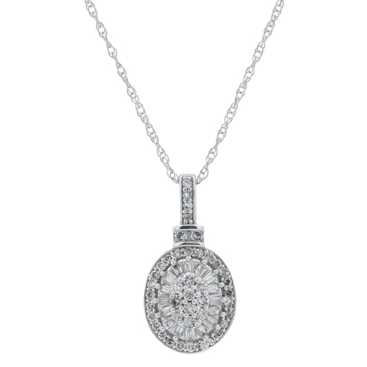 10K WG .25 CT Diamond Necklace