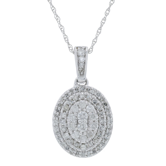10K WG .50 CT Diamond Necklace