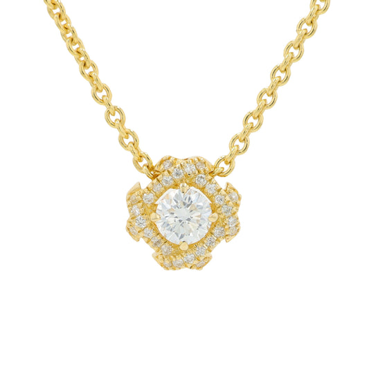14K YG .25 CT Diamond Pendant