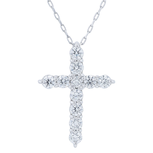 PT900/850 .30 CTW Diamond Cross Pendant