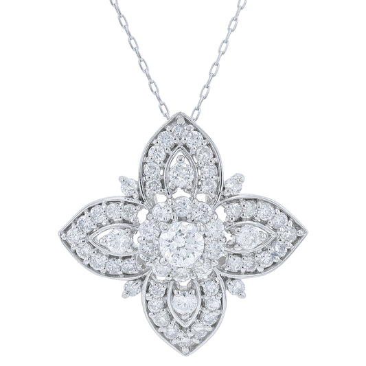 PT900/850 1 CTW Diamond Pendant