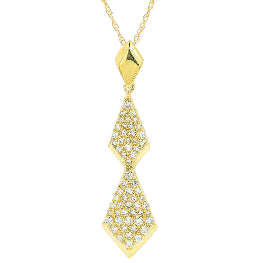 14K YG .36 CT Diamond Pendant