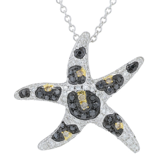 14K WG EFFY .44 CTW Diamond Starfish Pendant