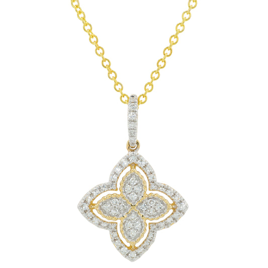 14K YG EFFY .25 CTW Diamond Pendant