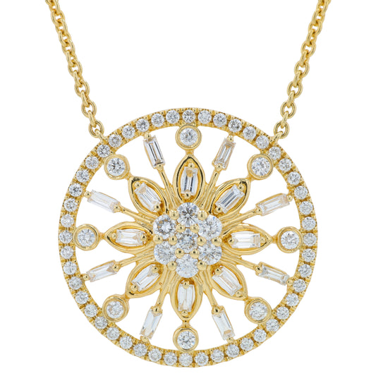 14K YG EFFY 1.14 CTW Diamond Pendant