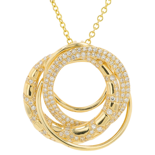 14K YG EFFY .53 CTW Diamond Pendant