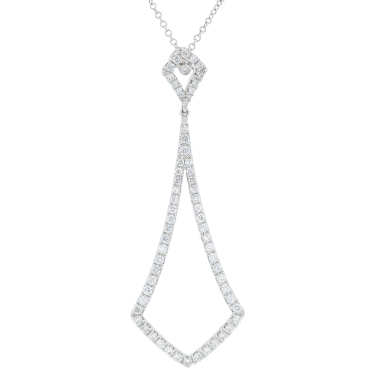 14K WG EFFY .79 CTW Diamond Pendant